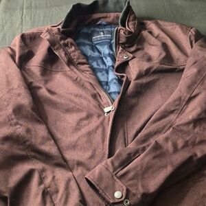 Hart Schaffner Marx Men's Maroon Puffer Jacket